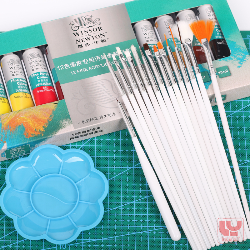 Set bộ 15 đầu cọ vẽ khác nhau đa dạng linh hoạt kích thước - dụng cụ mô hình - GundamGDC