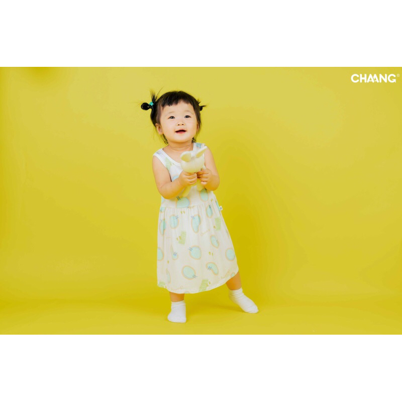 Váy cotton Chaang ba lỗ cho bé gái SS23 hihistores