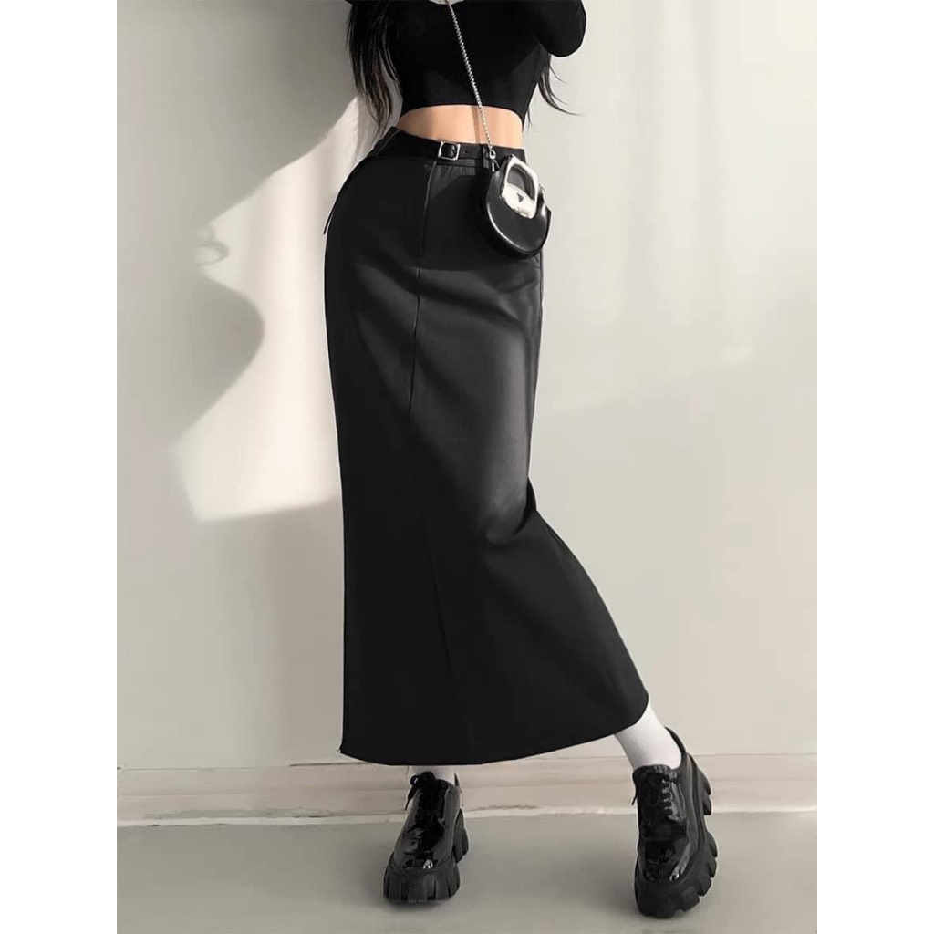 CV2302 Chân váy dài Vera moda kèm thắt lưng