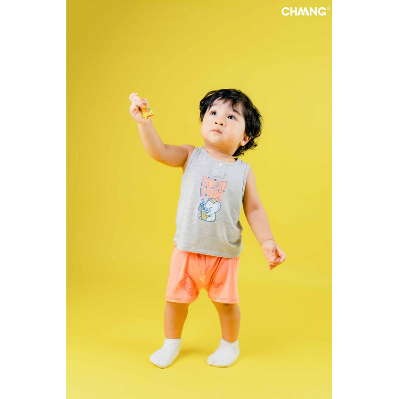 Bộ ba lỗ Chaang cotton cho bé SS23