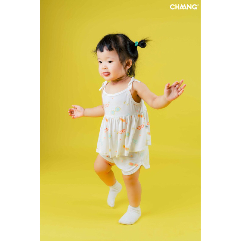 Bộ ba lỗ Chaang cotton cho bé SS23