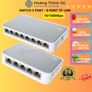 Switch tp link 5port sg1005d 10/100mbps, bộ chia mạng tp link 8port sg1008d chính hãng