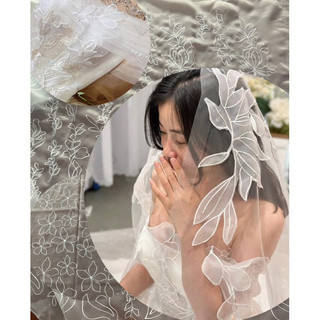 Vải hoa voan organza kết phụ kiện trang phục