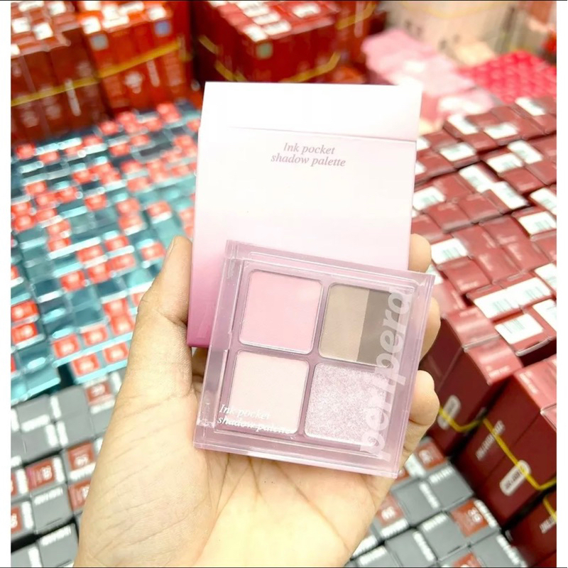 BẢNG PHẤN MẮT PERIPERA 4Ô INK POCKET SHADOW