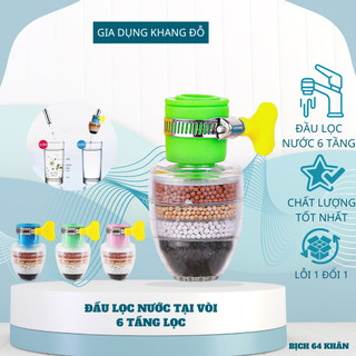 Đầu vòi lọc nước 6 tầng siêu sạch,Đầu Lọc Nước Tại Vòi Nhiều Tầng Tiện Lợi Đầu Lọc Nước Trực Tiếp Tại Vòi