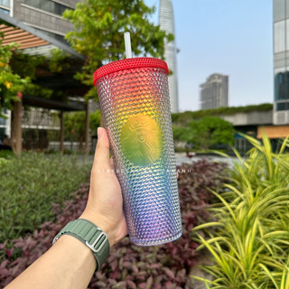 Ly Starbucks Studded Rainbow Valentine 710ml