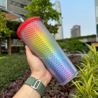 [Chính hãng] Ly Starbucks Studded Rainbow Valentine 710ml