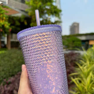 [Chính hãng] Ly Starbucks Studded Glitter Purple 710ml