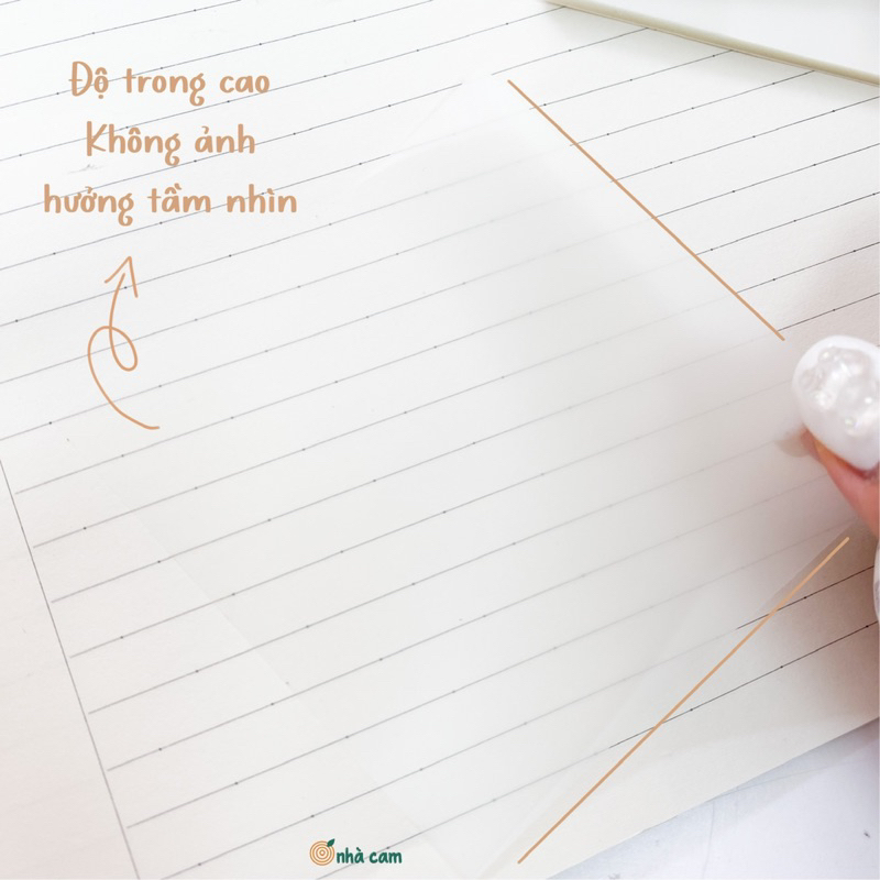 Giấy Note Copy Trong Suốt Nhà Cam