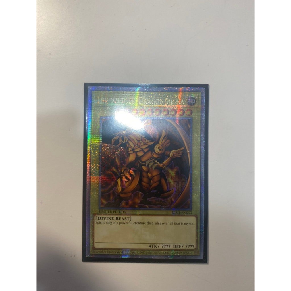 thẻ bài yugioh The Winged Dragon of Ra - LC01-EN003 - Quarter Century Secret Rare Limited Editon