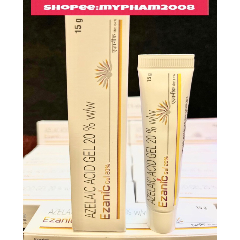 kem Ezanic gel 20% azelaic acid, loại bỏ mụn, thâm mụn (15g)