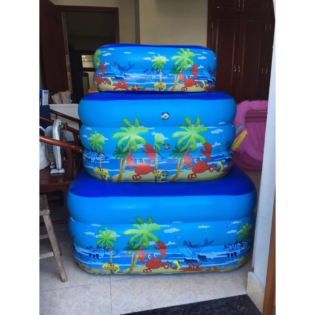 Bể bơi, phao bể bơi cho bé 1M15 tặng kèm bóng