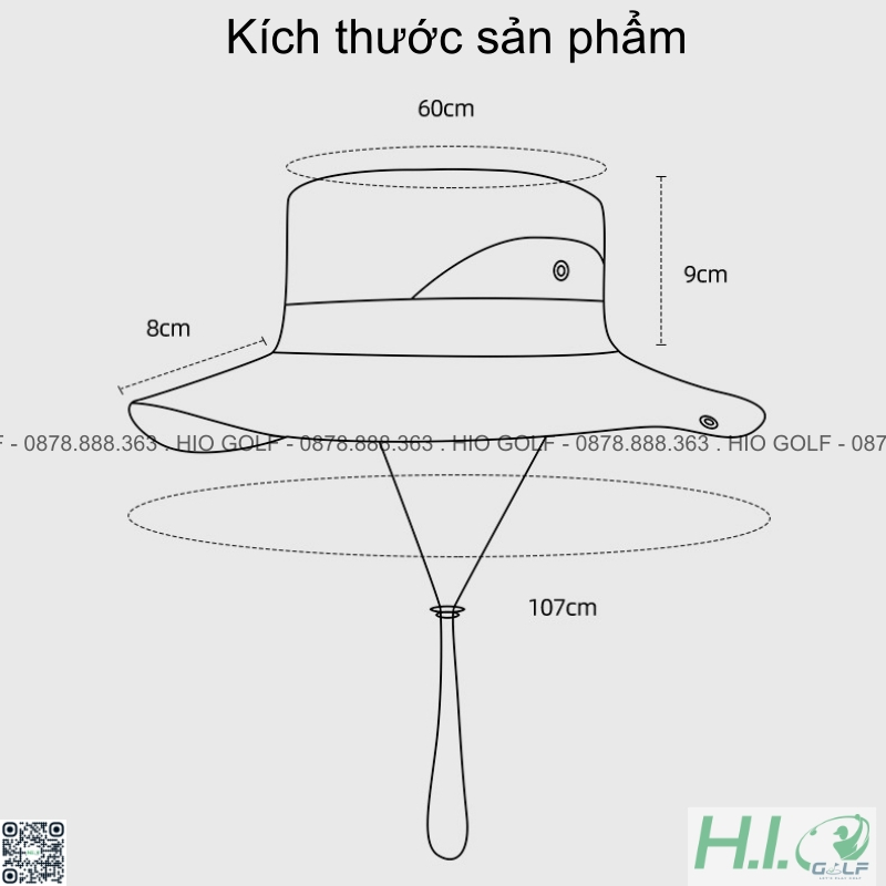 Mũ chống nắng golf nam nữ rộng vành Golovejoy - Mũ golf nam nữ hàng nhập khẩu