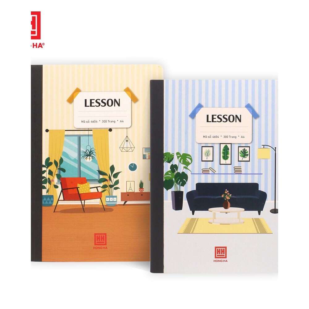 Sổ Lesson A4 Hồng Hà - 300 trang cả bìa - Mã 4604 - Shop giao bìa ngẫu nhiên