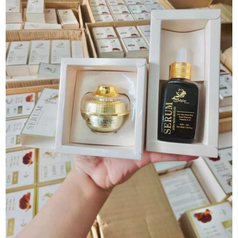 Face và Serum Linh chi full size chính hãng