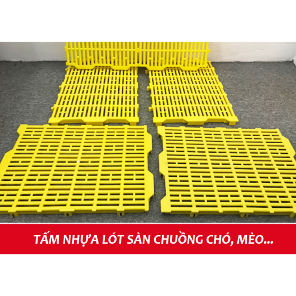 Sàn nhựa GUMBO lót chuồng cho chó, mèo, heo, dê thú cưng... bằng nhựa siêu bền loại tốt