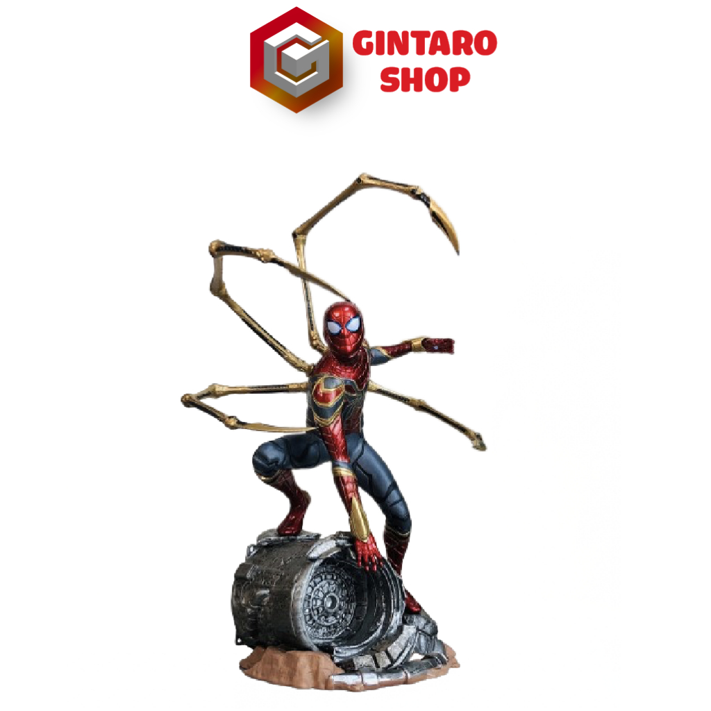 Mô hình người nhện Spider Man hiệu ứng đẹp cao 20 cm, Mô hình Spiderman Avenger cao cấp Full Box