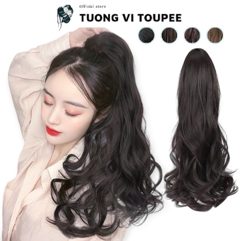Tóc Giả Ngoặm Xoăn Lọn Bồng Bềnh Dài 50cm N44 Tơ Cao Cấp