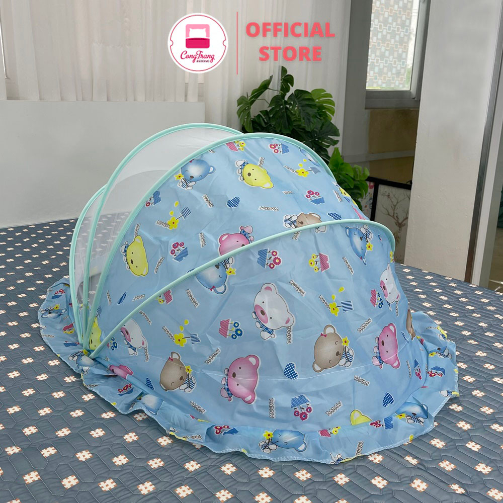 Màn mùng chụp tự bung cho bé gấp gọn thông minh - sơ sinh, bé lớn, bé nhỏ, trẻ em chống muỗi tuyệt đối