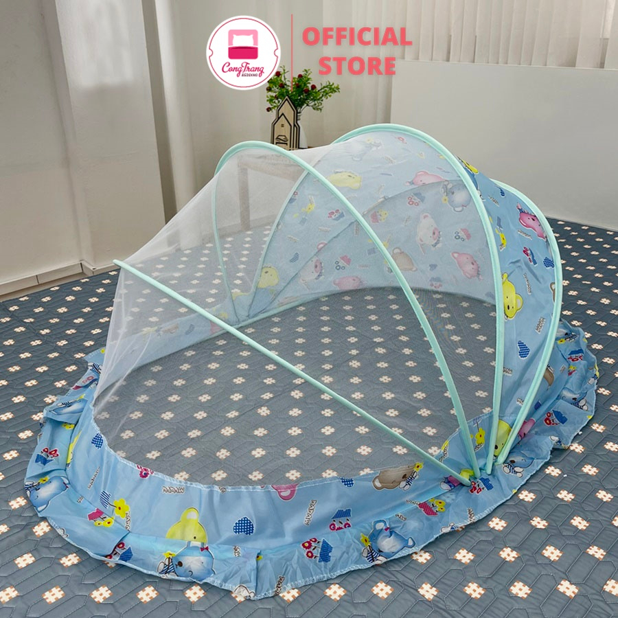 Màn mùng chụp tự bung cho bé gấp gọn thông minh - sơ sinh, bé lớn, bé nhỏ, trẻ em chống muỗi tuyệt đối