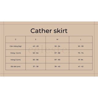 CÉLESTE - Chân Váy Đen Tafta Cather Skirt