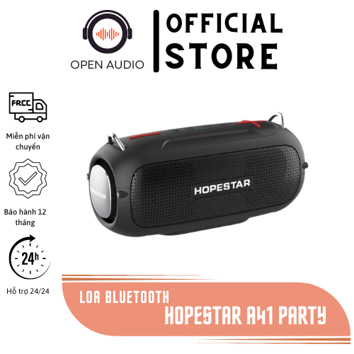 Loa Bluetooth Chống Nước HopeStar A41 Công Suất 20W Thế Hệ Mới, Bass Cực Hay, Bảo Hành 6 Tháng