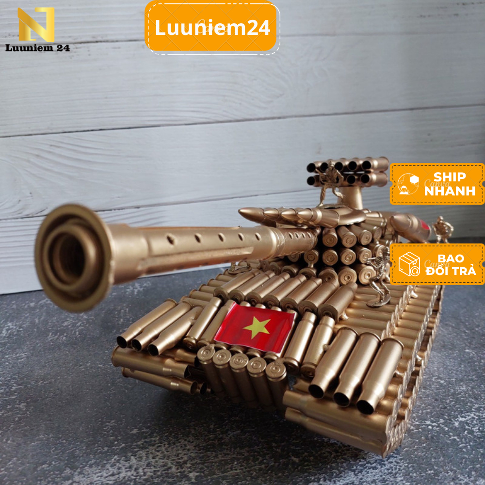 Xe Tăng Mô Hình Vỏ Đạn, Quà Tặng Lưu Niệm 24 ( Xe Tăng Lớn. Đại )