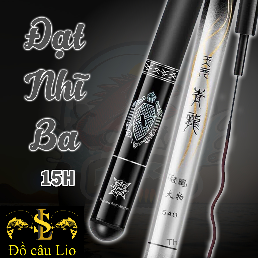 Cần câu đài, cần câu tay Đạt Nhĩ Ba 15H tải tĩnh 6,5 kg tặng kèm ngọn phụ chính hãng bản săn hàng cao cấp