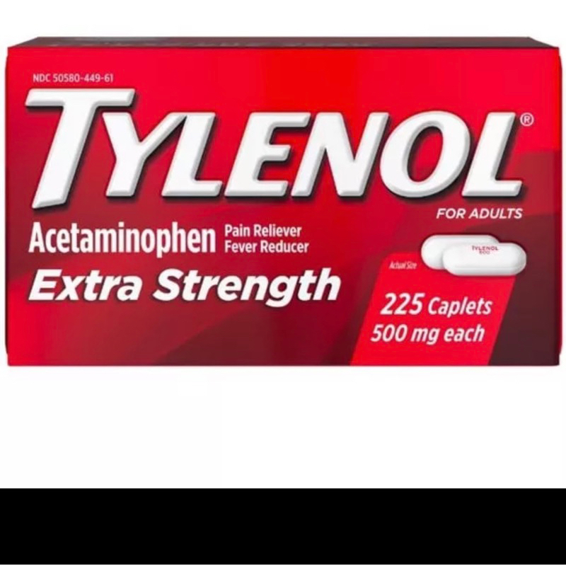 TYLENOL 500mg Hàng chuẩn Mỹ loại 225vien