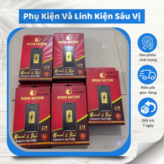 Pin Điện Thoại 5s 6G 6S 6SP 7G 7P 8 8P pin BISON con trâu Dung Lượng Chuẩn