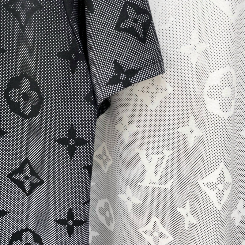 Áo Thun cotton Cổ tròn Tay Ngăn in loang chữ  CTTN