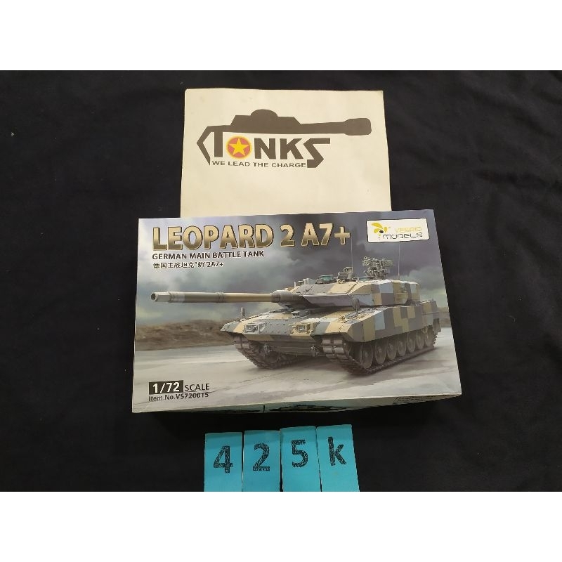Bộ kit lắp ráp xe tăng chiến đấu Leopard 2a7+ 1/72
