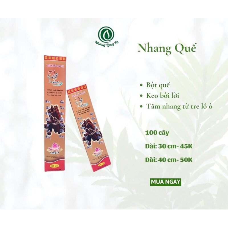Nhang quế Làng ta 40cm