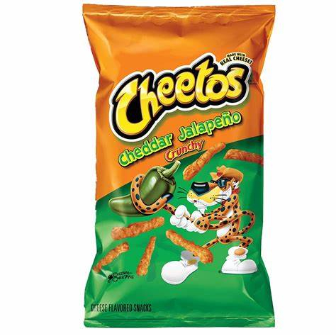 BÁNH SNACK CHEETOS CRUNCHY CHEDDAR JALAPENO PUFFS, Cheese Flavored Snacks VỊ ỚT, VỊ PHOMAI 227G