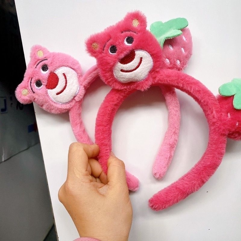 Cài Tóc Gấu Dâu Tây Hồng Lotso Dễ Thương