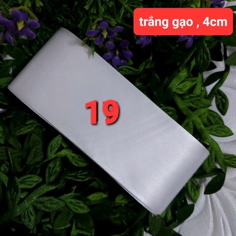 Ruy băng lụa satin 2 mặt , nguyên liệu handmade,size 3.7cm và 4cm .