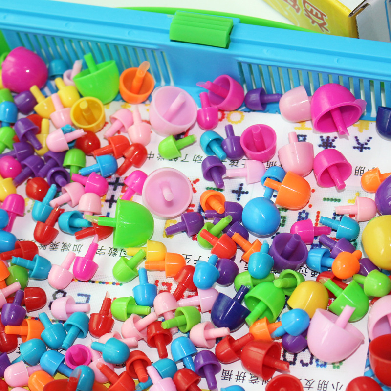 Đồ chơi xếp hình hạt 296 chi tiết hạt nấm cho bé