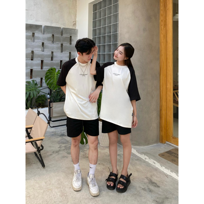 Áo Thun Raglan Và Quần Short U.Tee Studio Unisex Cho Nam Và Nữ