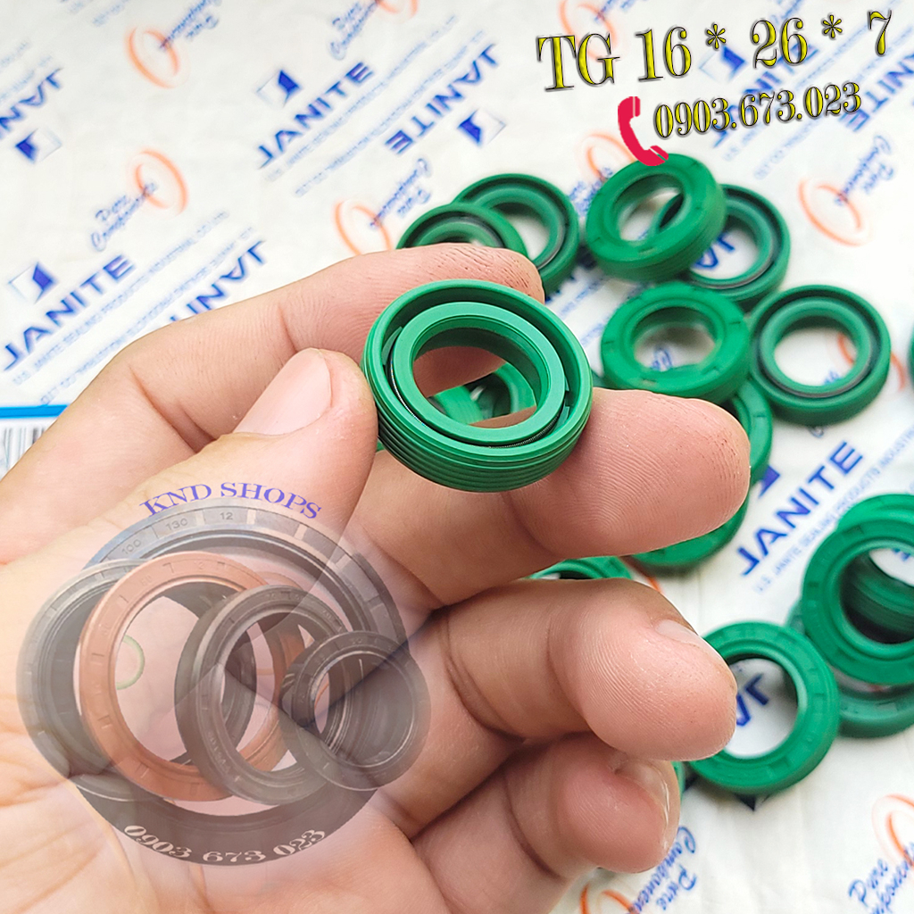 Phớt chặn dầu trục 15mm hiệu Janite TG 15*24*5 | TG 15*28*5 |TG 15*25*7 |TG 16*26*7 cho máy phát điện | KND Shops