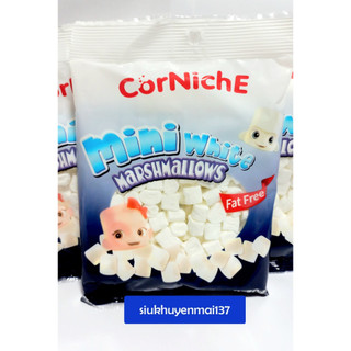 Gói 70 gr kẹo marshmallows corniche mini white, hsd: 12/2023