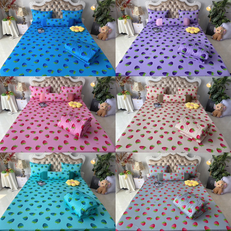 Mẫu drap thun hàn quốc 4 món mát mịn