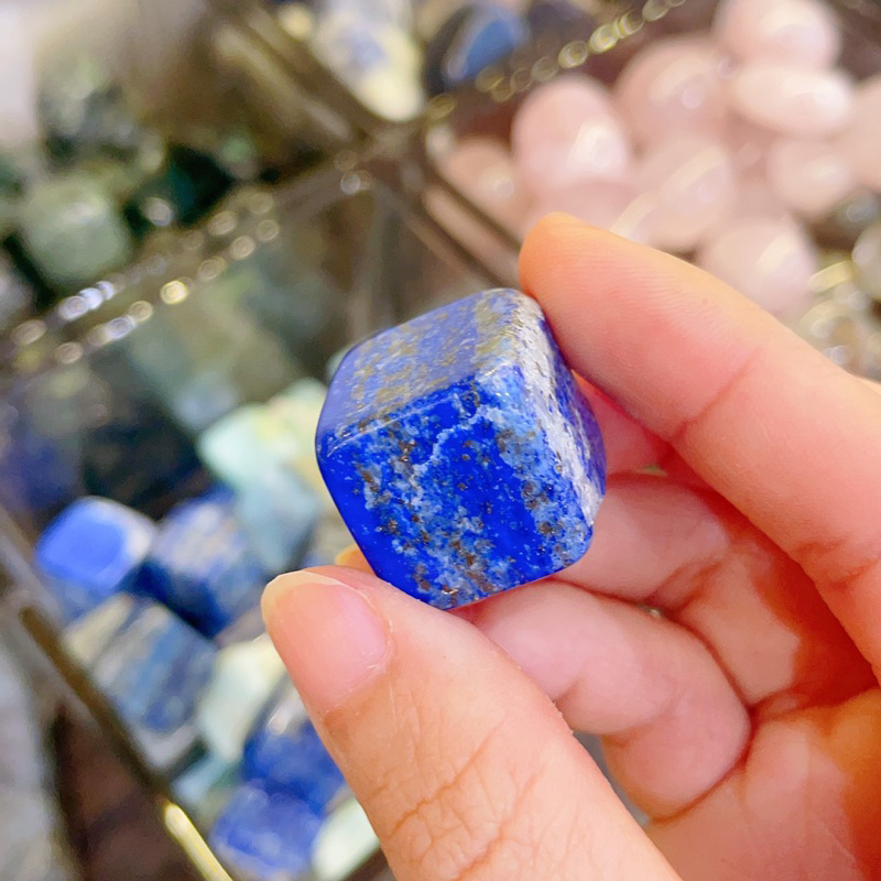 Viên đá dạng vuông đá Lưu Ly, Cube đá Lapis Lazuli, Đá Năng Lượng, Đá Healing
