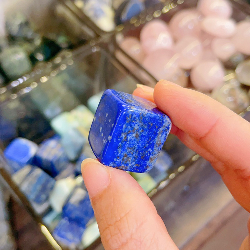 Viên đá dạng vuông đá Lưu Ly, Cube đá Lapis Lazuli, Đá Năng Lượng, Đá Healing