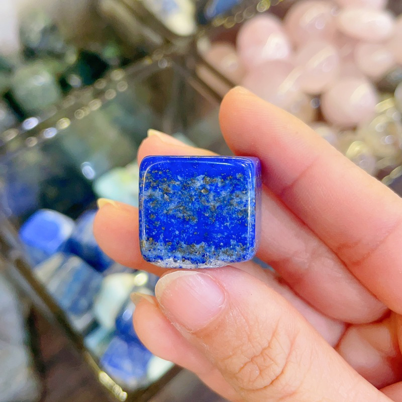 Viên đá dạng vuông đá Lưu Ly, Cube đá Lapis Lazuli, Đá Năng Lượng, Đá Healing