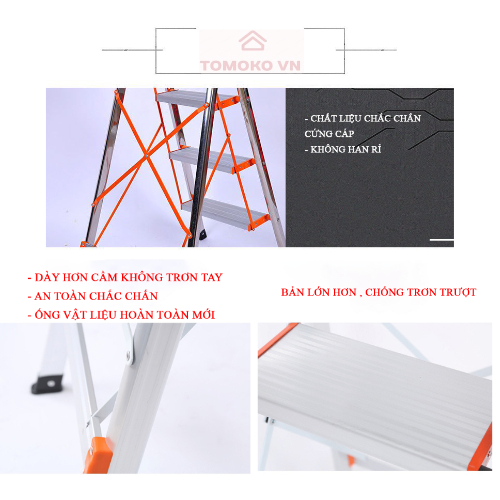 Thang Ghế 3-4-5-6-7 Bậc Chính Hãng Nhật Bản  + BẢN PRO KÈM Quà tặng