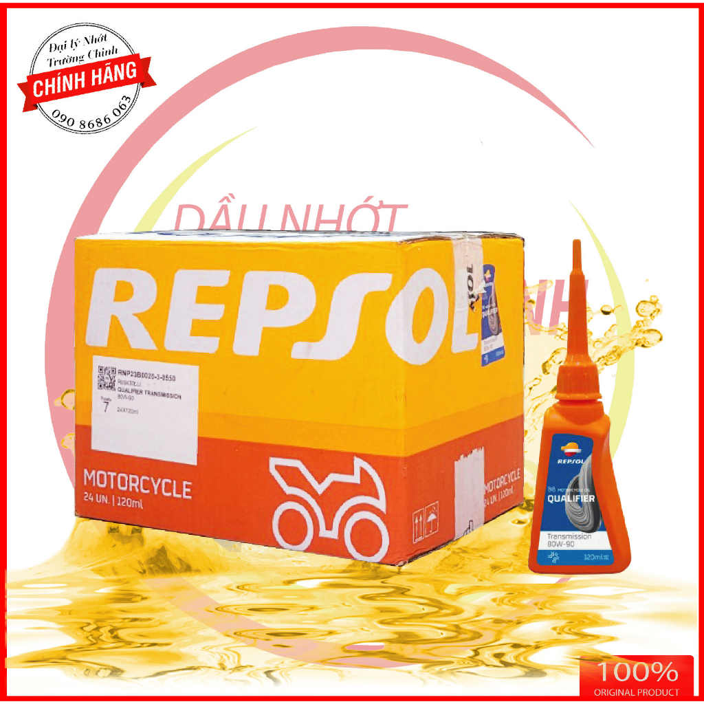 Thùng nhớt Hộp số - nhớt lap Repsol Gear Oil 80W90 120ML