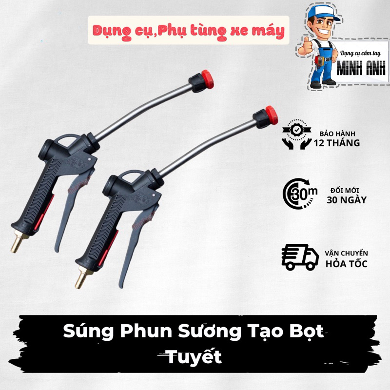 Súng Phun Sương Tạo Bọt Tuyết Cần Ngắn |Đồ Nghề Phụ Tùng Chính Hãng