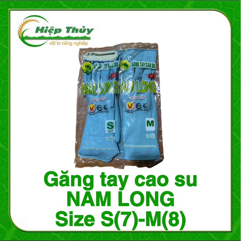 Găng tay Nam Long siêu bền size S và M dùng làm vườn, làm nông, rửa chén, giặt đồ