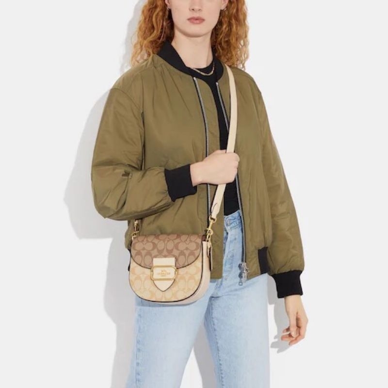 Túi COACH Morgan SADDLE dáng bầu