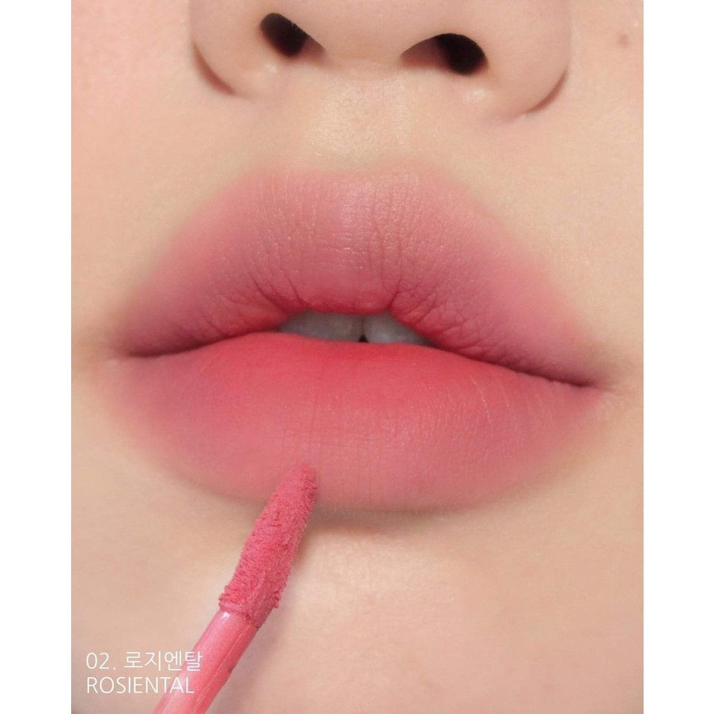 Son kem lì Romand Blur Fudge Tint 02 #Rosiental Cánh hồng khô
